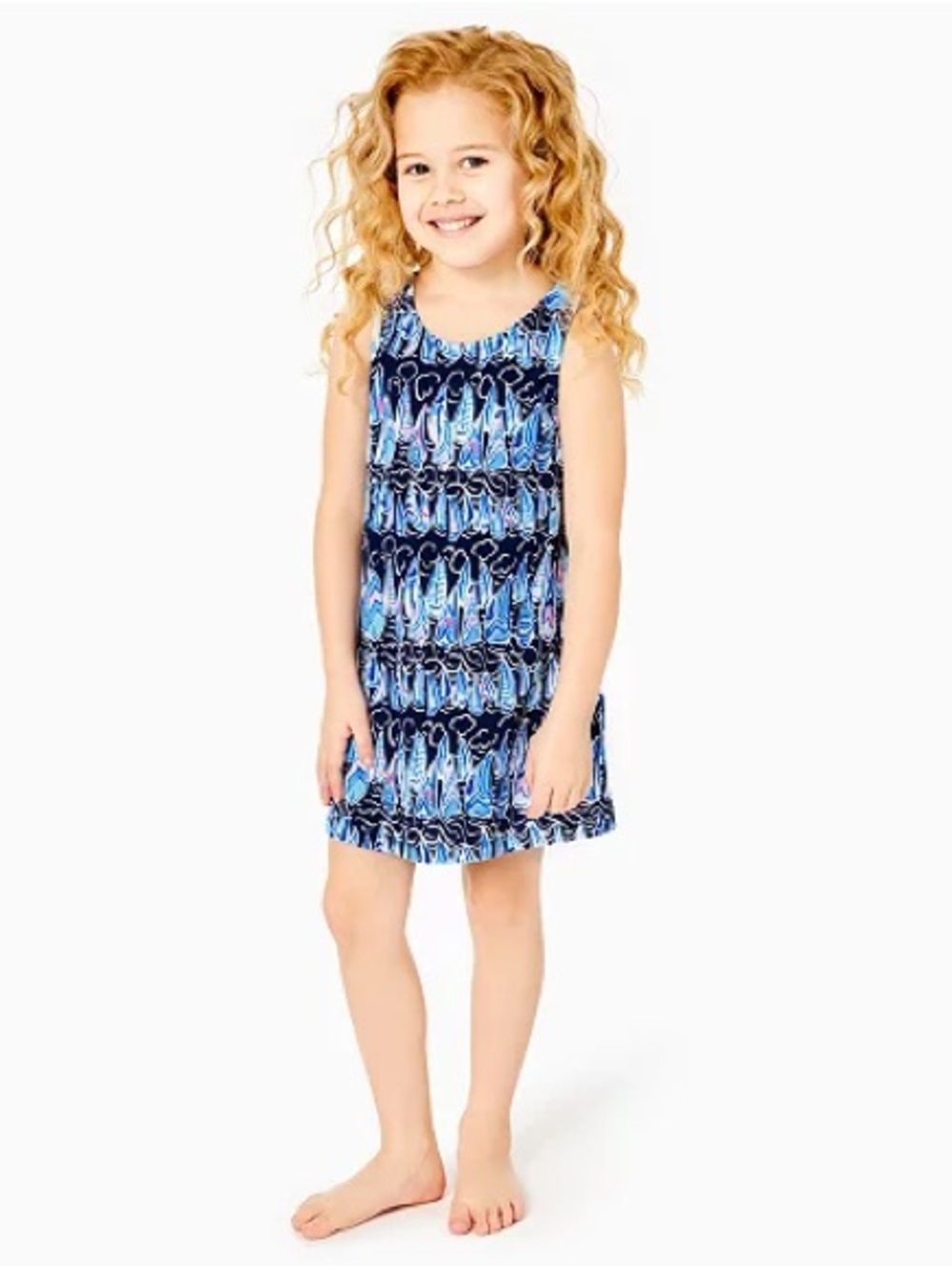 Lilly Pulitzer Mini Kristen Dress S in Low Tide Navy